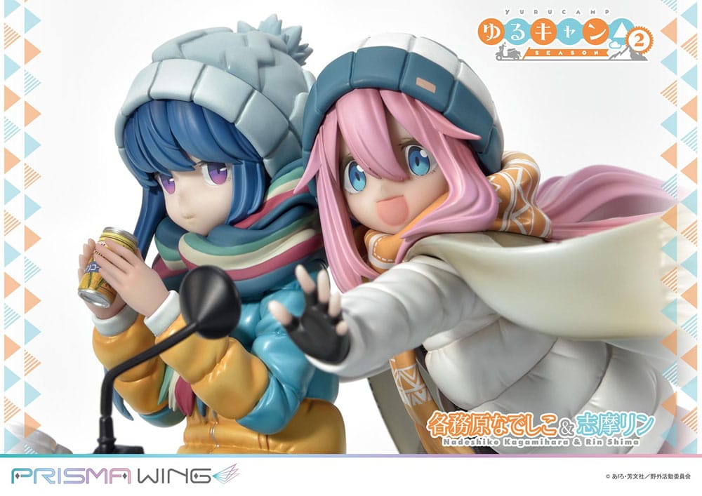 Laid-Back Camp Prisma Wing PVC Statue 1/7 Nadeshiko Kagamihara & Rin Shima 24 cm - Image 8