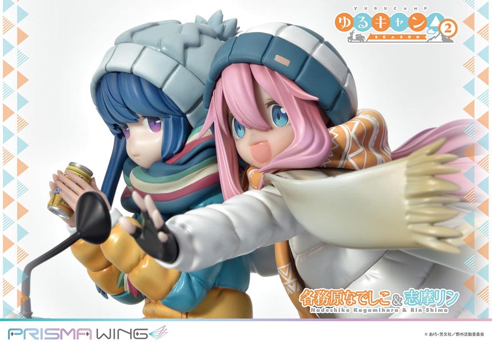 Laid-Back Camp Prisma Wing PVC Statue 1/7 Nadeshiko Kagamihara & Rin Shima 24 cm - Image 9
