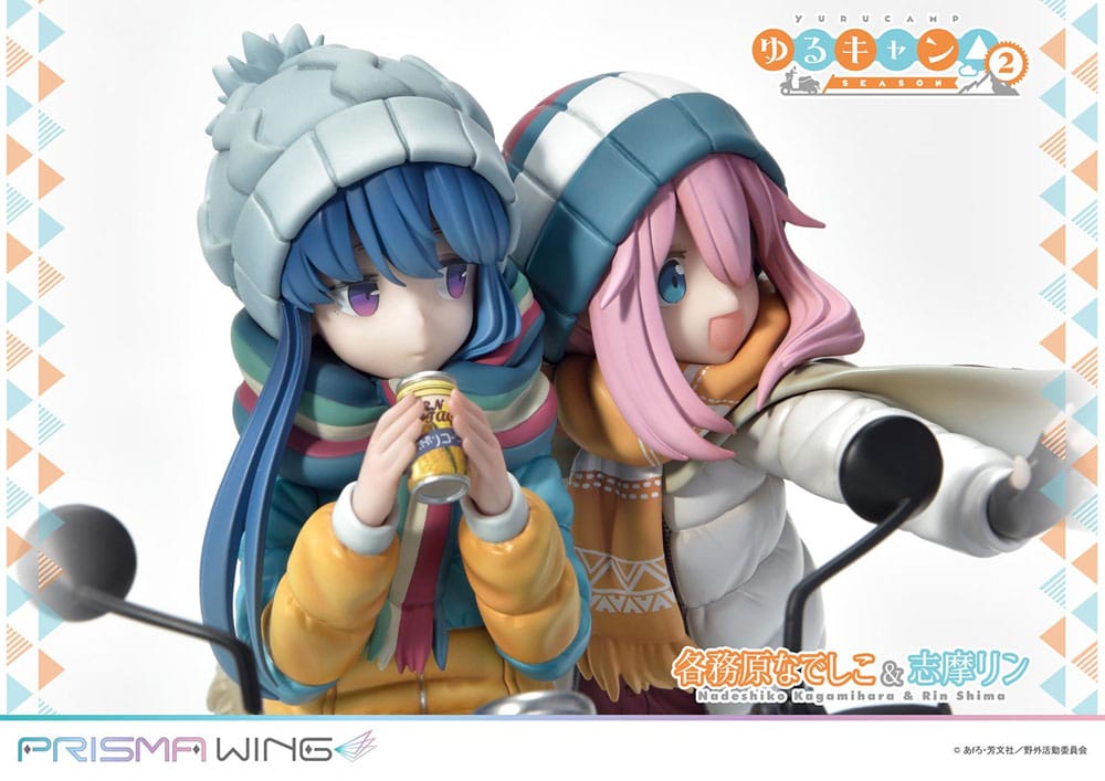 Laid-Back Camp Prisma Wing PVC Statue 1/7 Nadeshiko Kagamihara & Rin Shima 24 cm - Image 10
