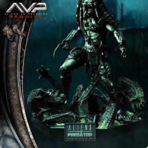 Alien vs. Predator Real Elite Masterline Series Statue 1/3 Requiem Wolf Predator Deluxe Bonus Ver. 95 cm