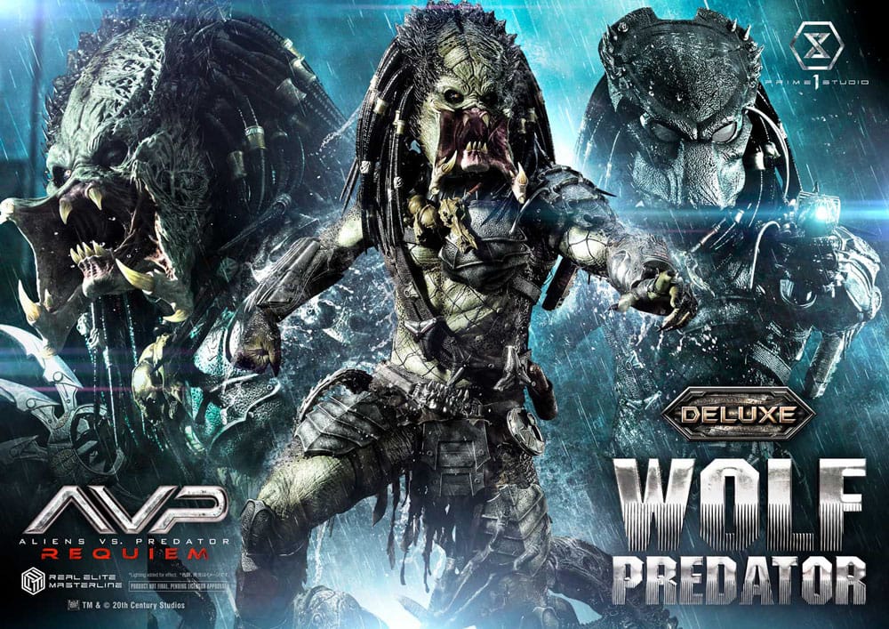 Alien vs. Predator Real Elite Masterline Series Statue 1/3 Requiem Wolf Predator Deluxe Bonus Ver. 95 cm - Image 2