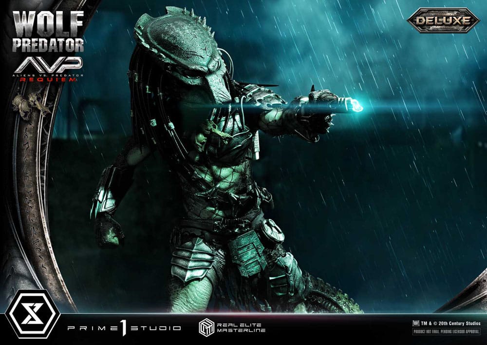 Alien vs. Predator Real Elite Masterline Series Statue 1/3 Requiem Wolf Predator Deluxe Bonus Ver. 95 cm - Image 10