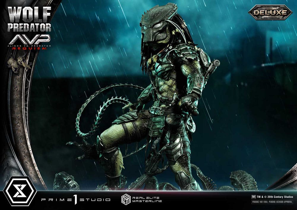 Alien vs. Predator Real Elite Masterline Series Statue 1/3 Requiem Wolf Predator Deluxe Bonus Ver. 95 cm - Image 11
