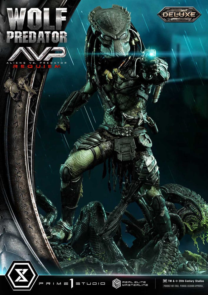 Alien vs. Predator Real Elite Masterline Series Statue 1/3 Requiem Wolf Predator Deluxe Bonus Ver. 95 cm - Image 14