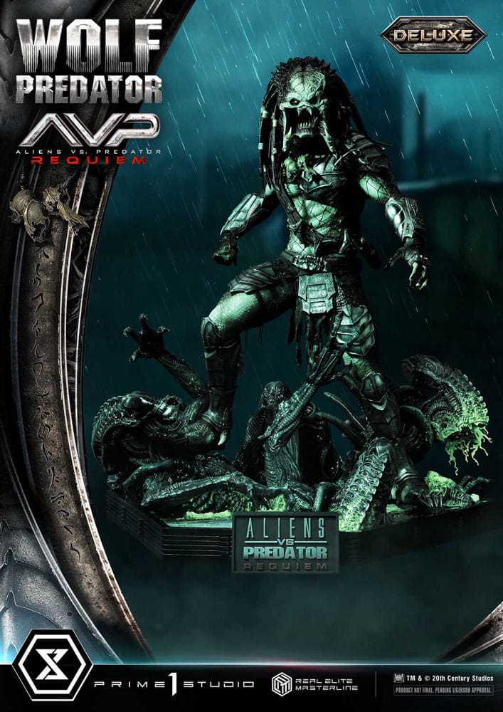 Alien vs. Predator Real Elite Masterline Series Statue 1/3 Requiem Wolf Predator Deluxe Bonus Ver. 95 cm - Image 20