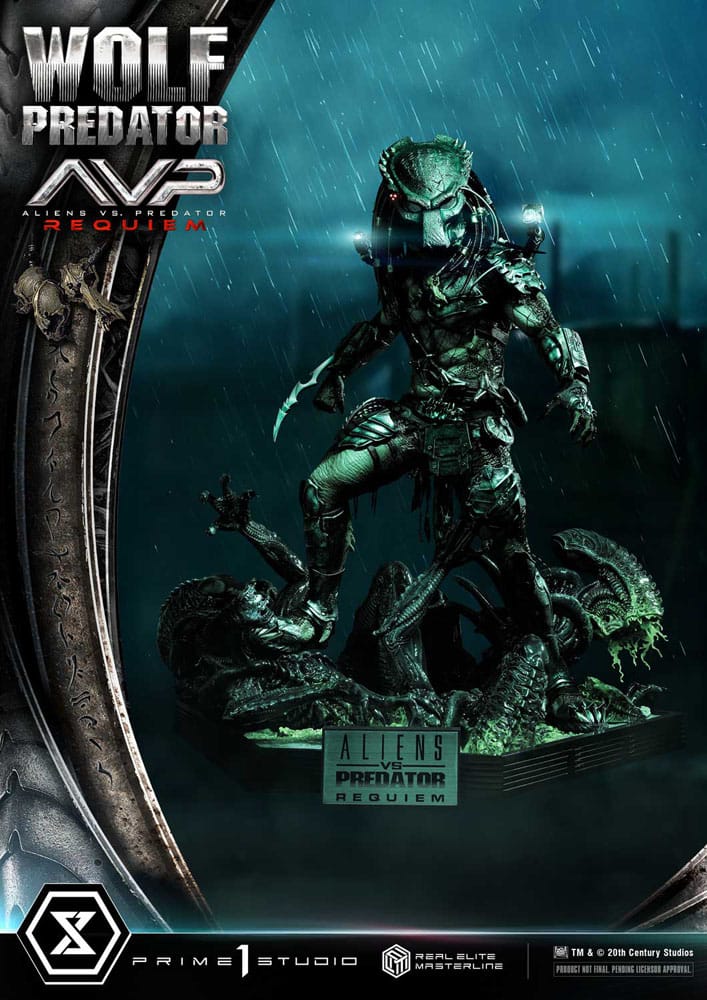 Alien vs. Predator Real Elite Masterline Series Statue 1/3 Requiem Wolf Predator Deluxe Bonus Ver. 95 cm - Image 21