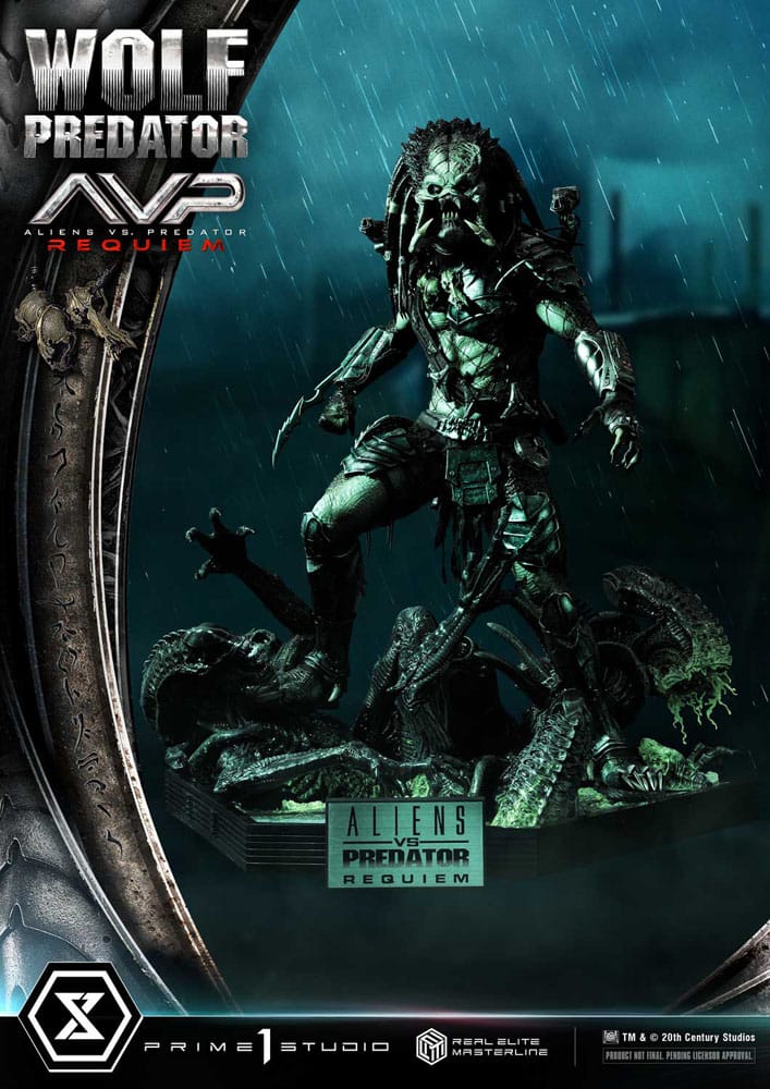 Alien vs. Predator Real Elite Masterline Series Statue 1/3 Requiem Wolf Predator Deluxe Bonus Ver. 95 cm - Image 22