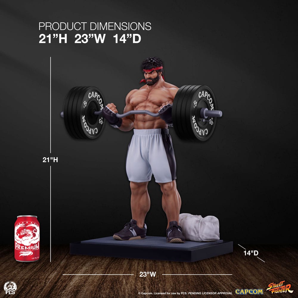 Street Fighter Premier Series Statue 1/4 Ryu Battle Edition: Powerlifting 53 cm - Image 25