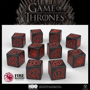 Game of Thrones Dice Set Targaryen 10xD6 (10)