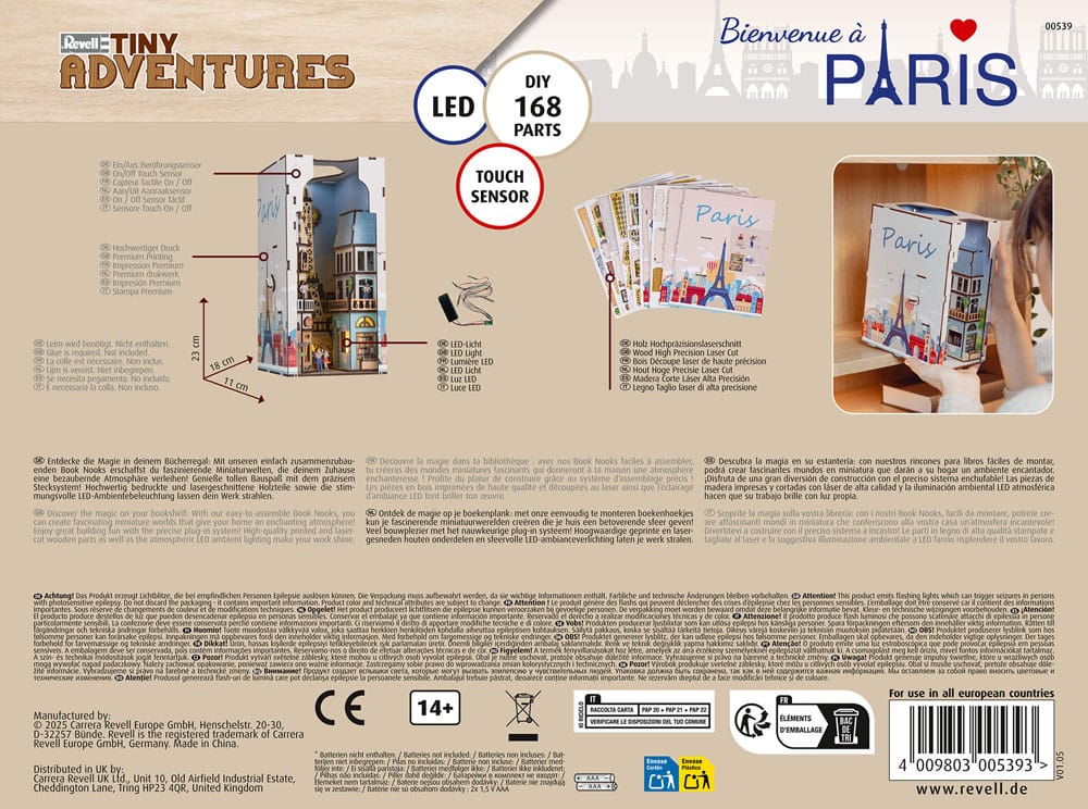 Paris Tiny Adventures Book Nook Mini Diorama 23 cm - Image 12