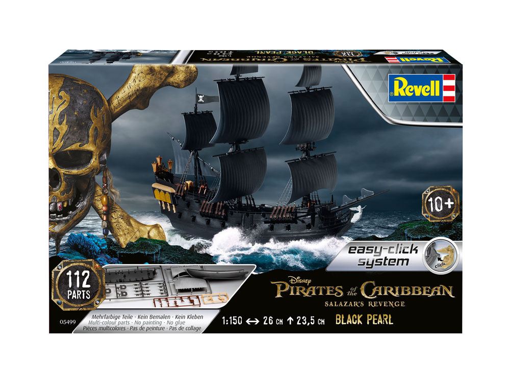 Pirates of the Caribbean Dead Men Tell No Tales Easy-Click Model Kit 1/150 Black Pearl 26 cm - Image 3