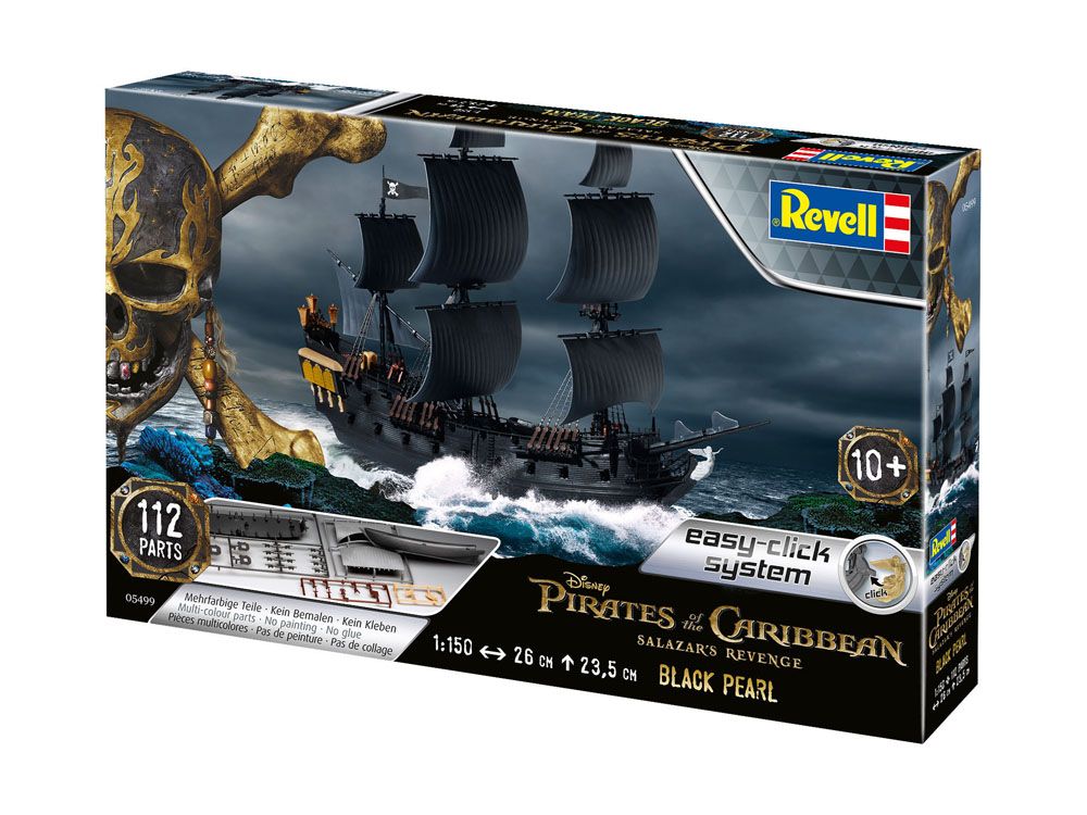 Pirates of the Caribbean Dead Men Tell No Tales Easy-Click Model Kit 1/150 Black Pearl 26 cm - Image 4