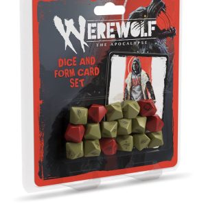 Werewolf: The Apocalypse 5th Edition RPG Dice and Form Card set
