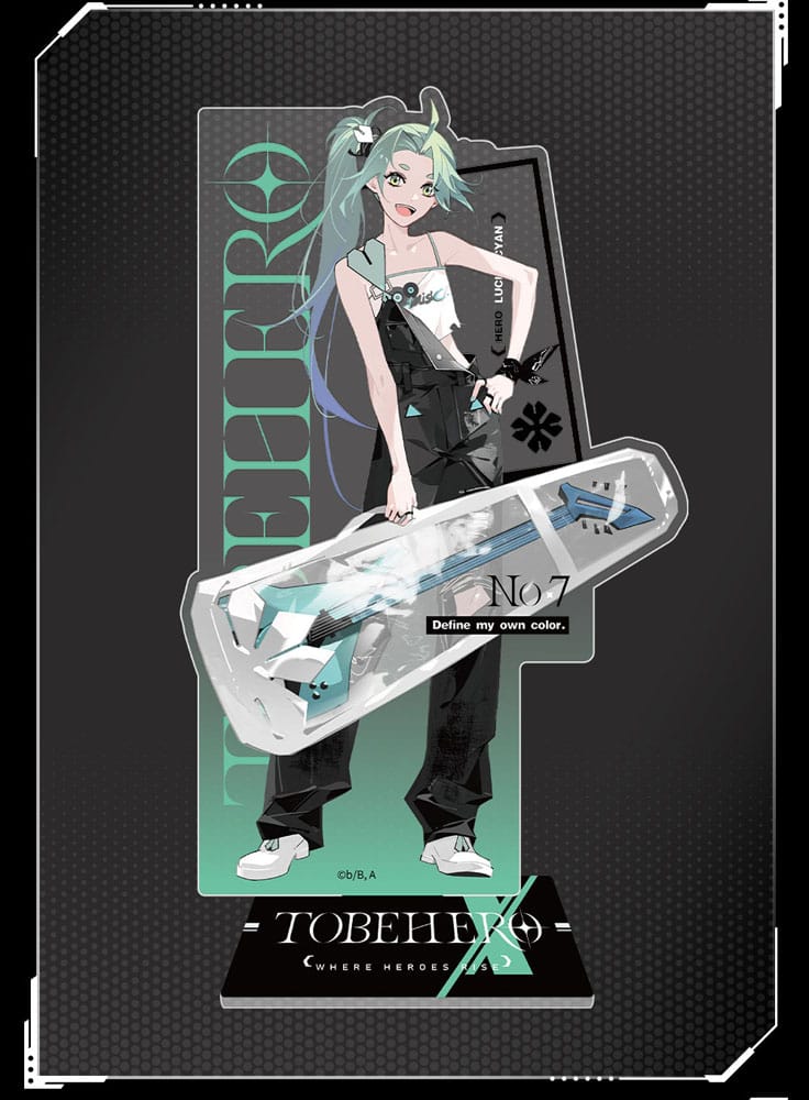 To Be Hero X Acrylic Stand Hero Show Series Lucky Cyan 17 cm - Image 2