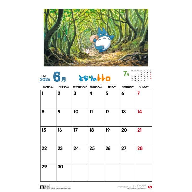 My Neighbor Totoro Calendar 2026 *English Version* - Image 5