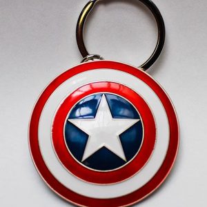 Marvel Comics Metal Keychain Captain America Shield
