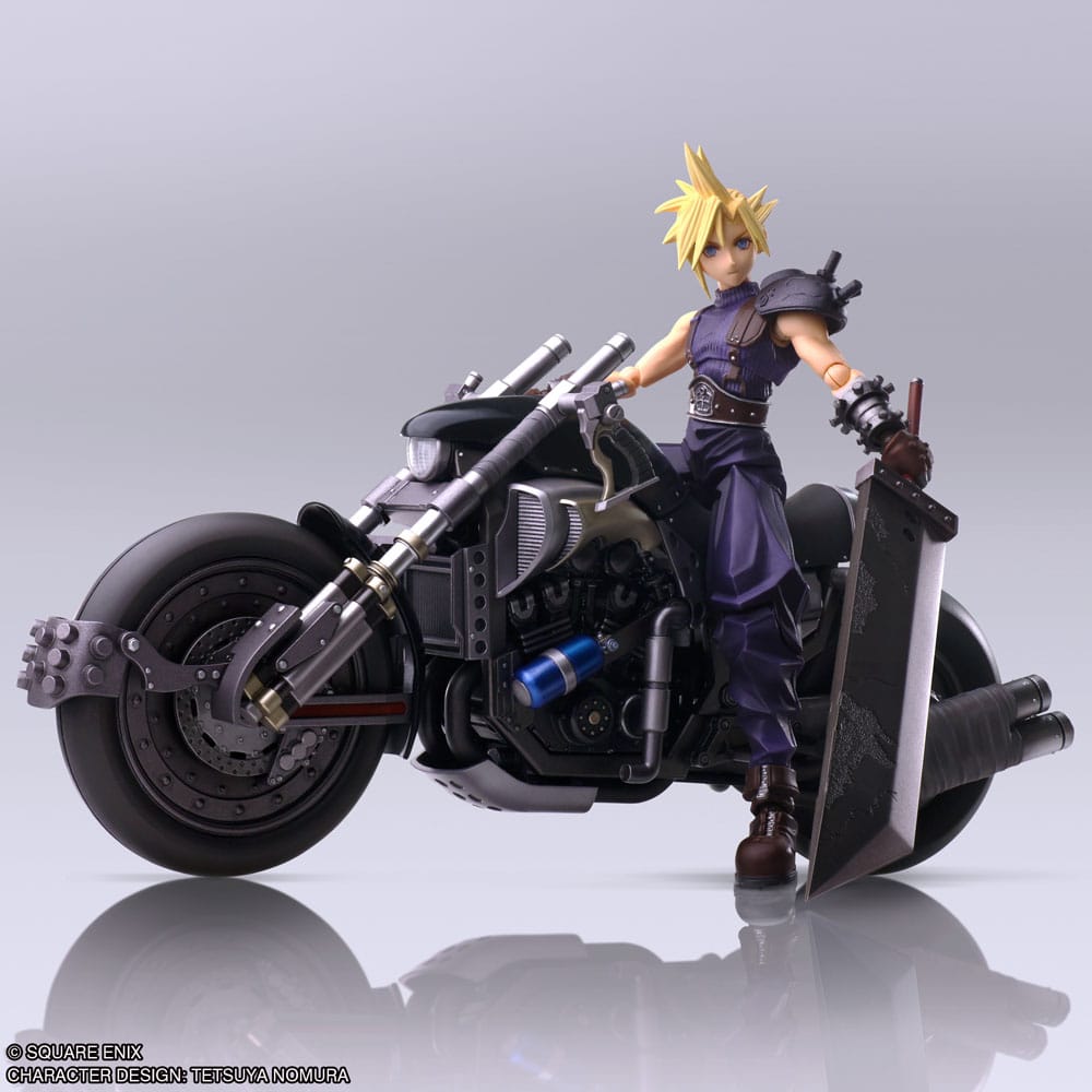 Final Fantasy VII Bring Arts Action Figure and vehicle Cloud Strife & Hardy-Daytona 15 cm - Image 2