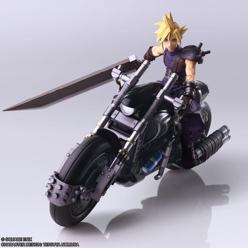 Final Fantasy VII Bring Arts Action Figure and vehicle Cloud Strife & Hardy-Daytona 15 cm - Image 4