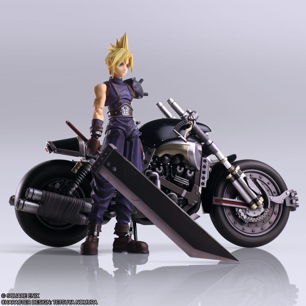 Final Fantasy VII Bring Arts Action Figure and vehicle Cloud Strife & Hardy-Daytona 15 cm - Image 5