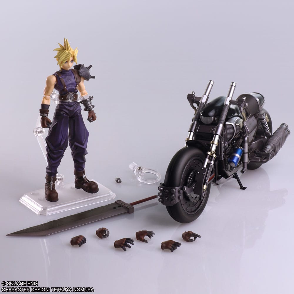 Final Fantasy VII Bring Arts Action Figure and vehicle Cloud Strife & Hardy-Daytona 15 cm - Image 8