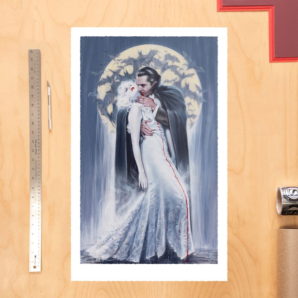 Dracula Art Print The Kiss by Olivia De Berardinis 70 x 43 cm - unframed - Image 2