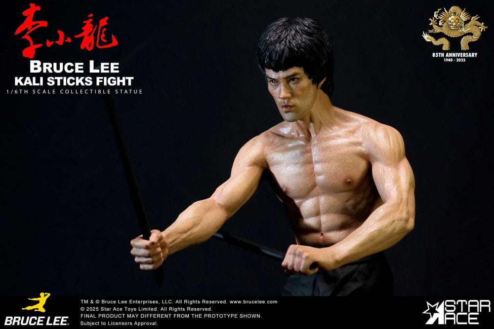 Enter the Dragon Movie Statue 1/6 Bruce Lee Kali Sticks Fight Deluxe Basement Version 30 cm - Image 8