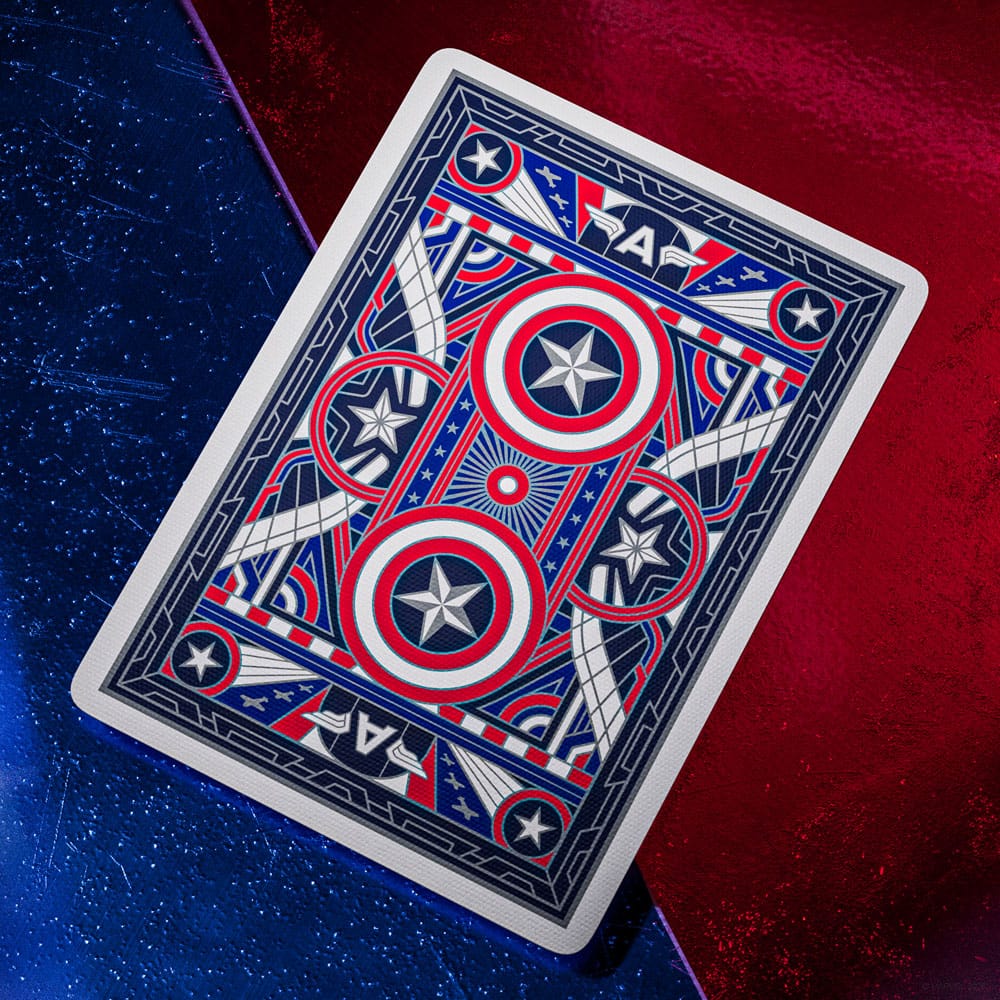Captain America Playing Cards Patriotic Design - Image 3
