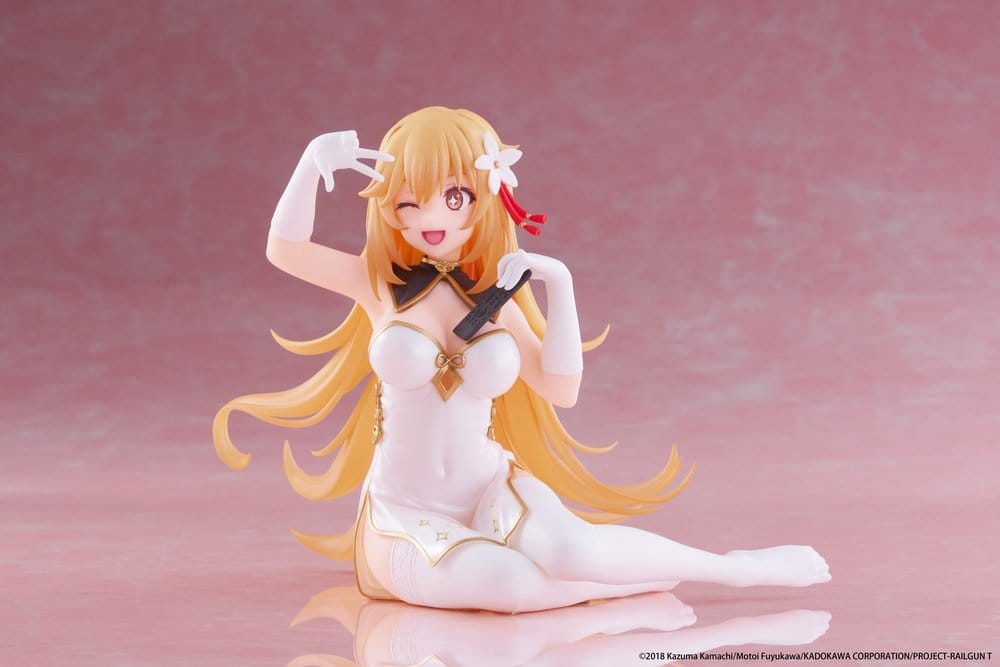 A Certain Scientific Railgun PVC Statue Desktop Cute Figure Misaki Shokuho Chinese Dress Ver. 13 cm - Image 3