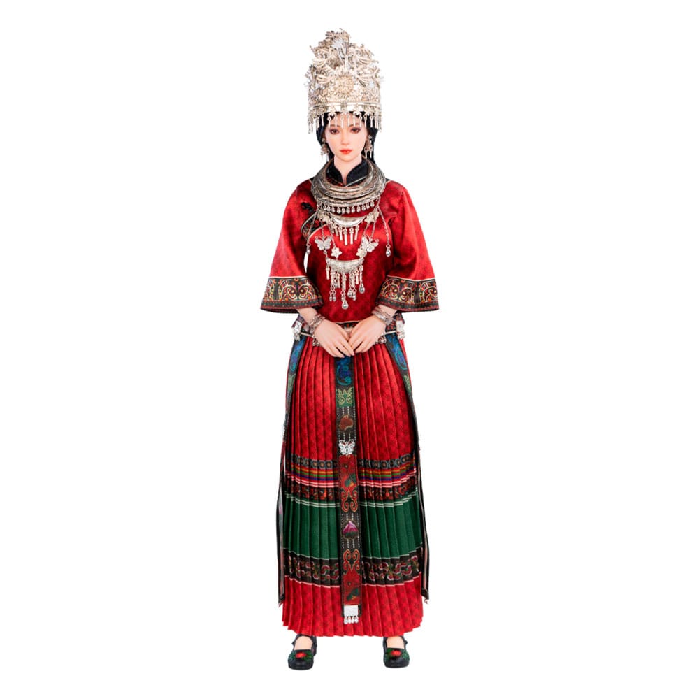 The Miao of China's 56 Ethnic Groups Figure 1/6 Red 30 cm
