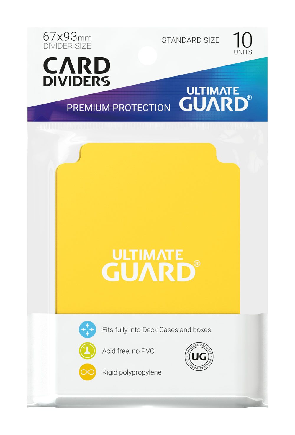 Ultimate Guard Card Dividers Standard Size (10) - Yellow - Image 2