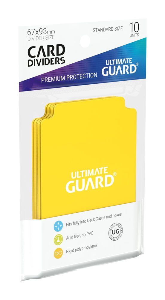 Ultimate Guard Card Dividers Standard Size (10) - Yellow - Image 3