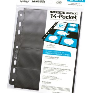 Ultimate Guard 14-Pocket Supreme Compact Pages Standard + Mini American (10) - Black