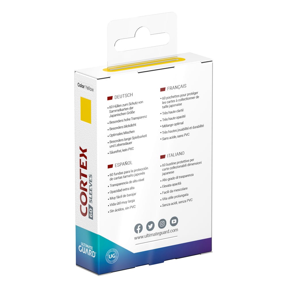 Ultimate Guard Cortex Sleeves Japanese Size (60) - Yellow - Image 4