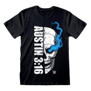 WWE T-Shirt Austin 3:16 Skull Size S