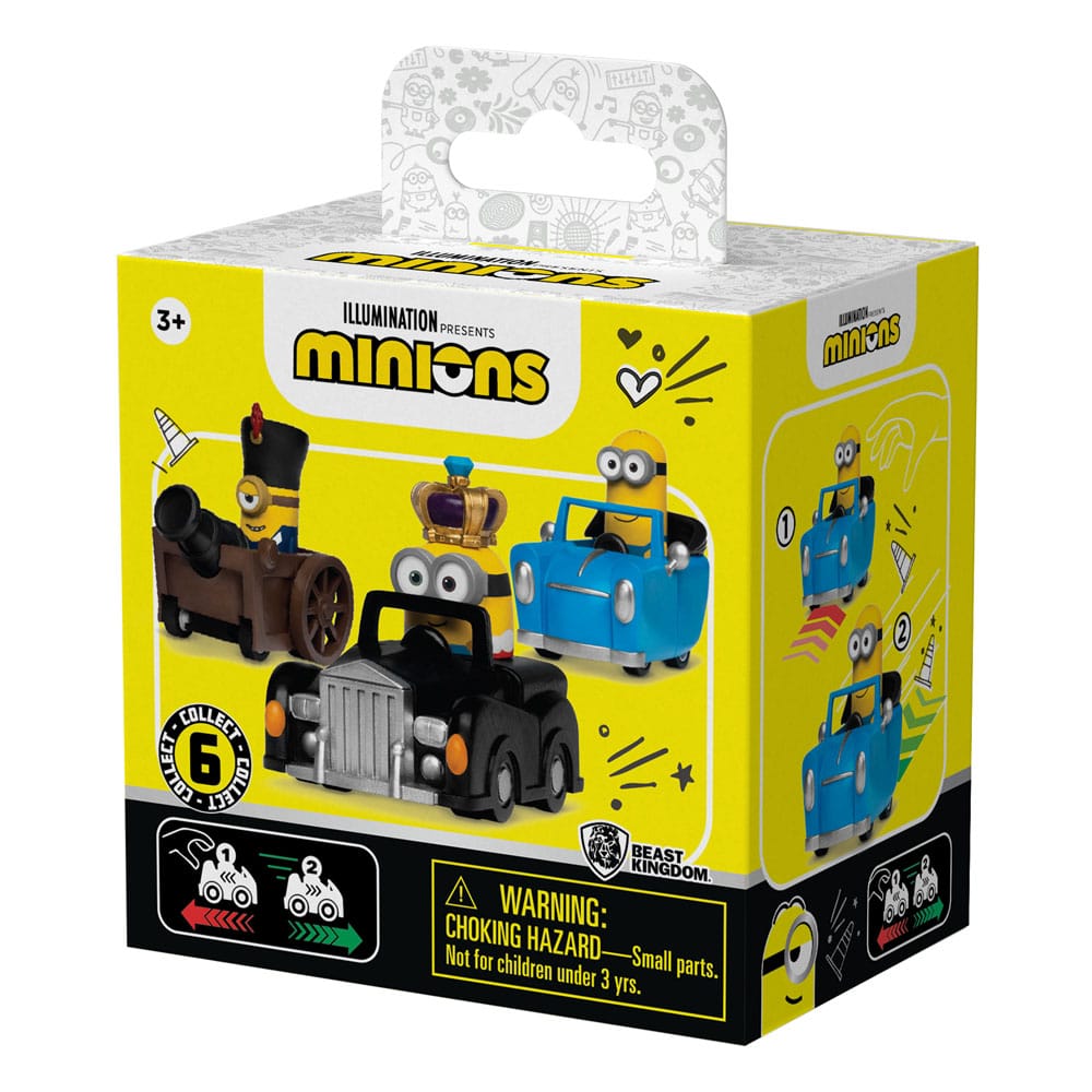 Minions Zoom Hero Pullback Vehicles with Figures Blind Box Assortment (12) - Image 2