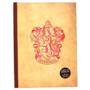 Harry Potter Gryffindor notebook with light