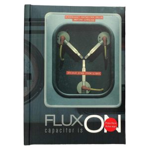 Back to the Future notebook with lights