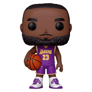 POP figure NBA Lakers LeBron James Purple Jersey 25cm