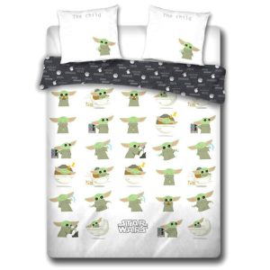 Star Wars The Mandalorian Baby Yoda cotton duvet cover bed 135cm