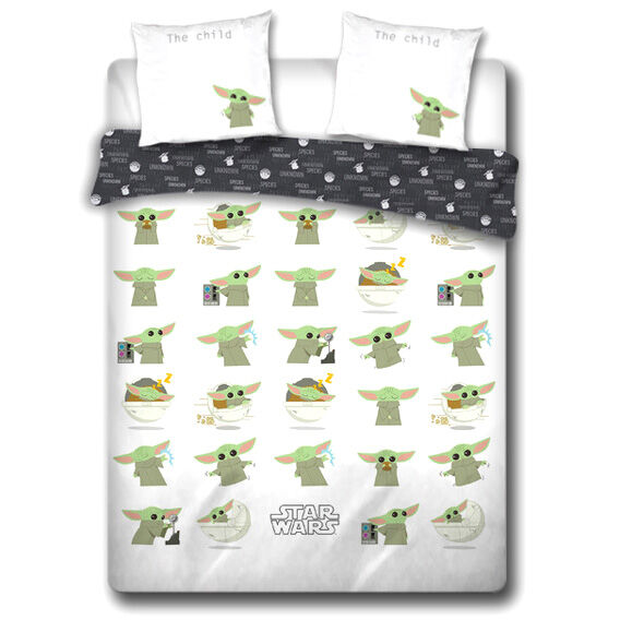 Star Wars The Mandalorian Baby Yoda cotton duvet cover bed 135cm