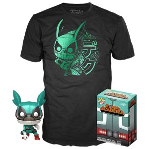 Set POP figure & Tee My Hero Academia Deku with Helmet M