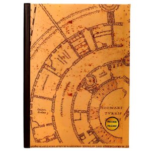 Harry Potter Marauders Map notebook with light