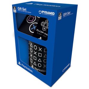 Playstation mug + keychen + coasters set