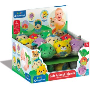 Animal plush toy rattle