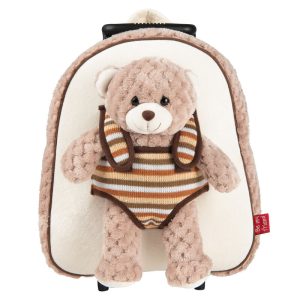 Bear Milly trolley with plush toy 38cm