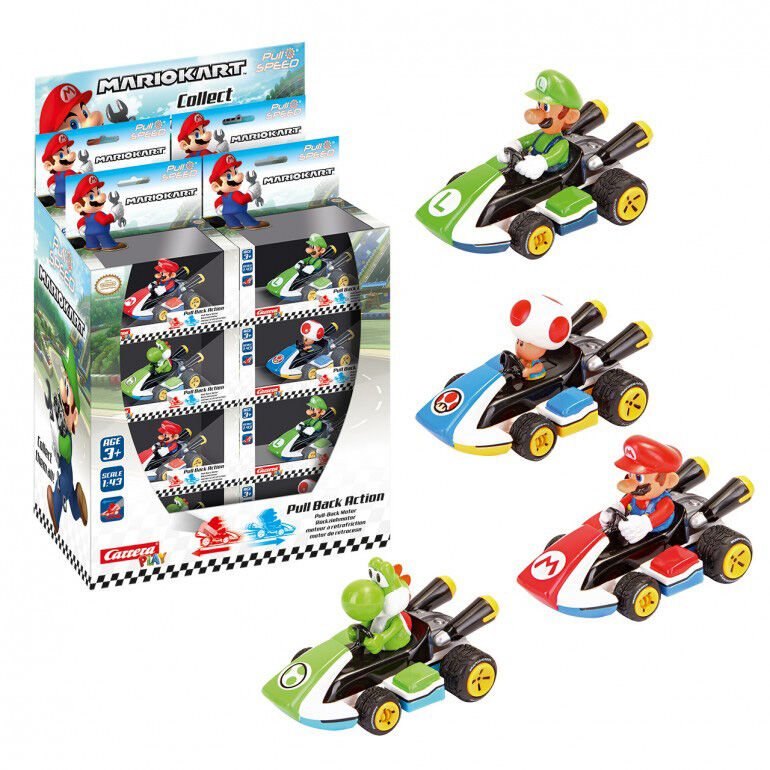 Pull Speed Mario Kart 8 assorted car