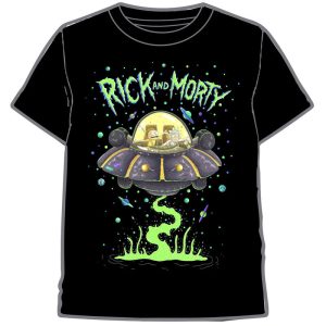 Rick and Morty spaceship adult t-shirt