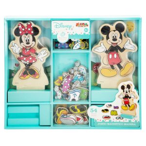 Disney Minnie dresses wooden magnetic set