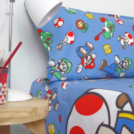 Super Mario Bros sheets set bed 90cm - Image 3