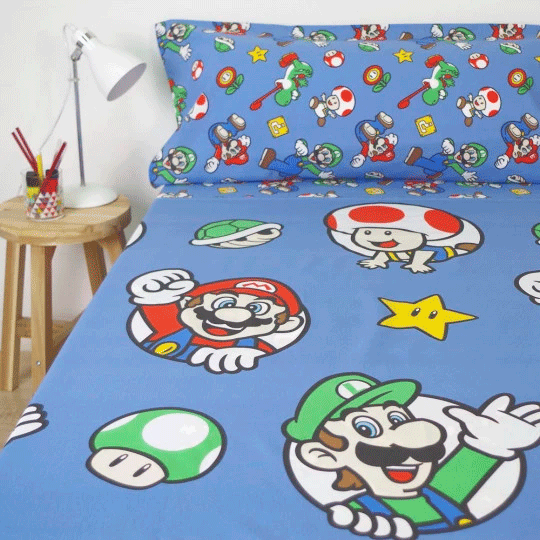 Super Mario Bros sheets set bed 90cm - Image 4